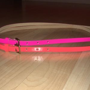 AEO neon belts (set of 2)